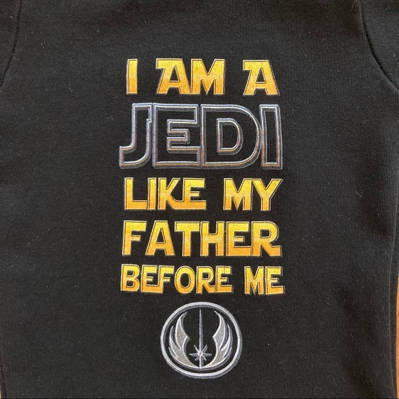 Star Wars Black Baby Onesie 3-6M - Picture 4 of 4